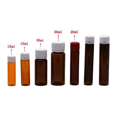 Botella de plástico oral de 10 ml/15 ml/20 ml/30 ml/50 ml para el suplemento de líquido