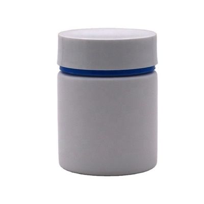 Botella de medicamento de plástico HDPE de 100 ml Jarrón redondo recto para cápsulas