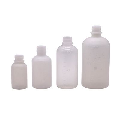 Botella líquida de 100 ml/200 ml PE con balanza y tapa de seguridad para niños incluida en la oferta
