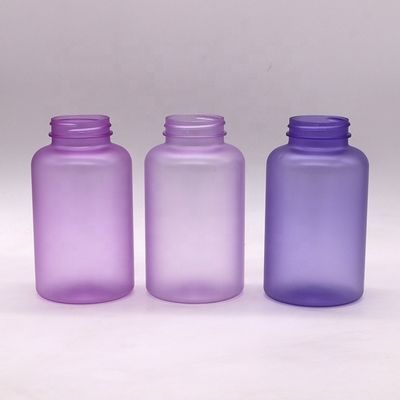 Envases para farmacias 400 ml Botellas de cápsulas de píldoras de color PET personalizadas con tapas de tornillo