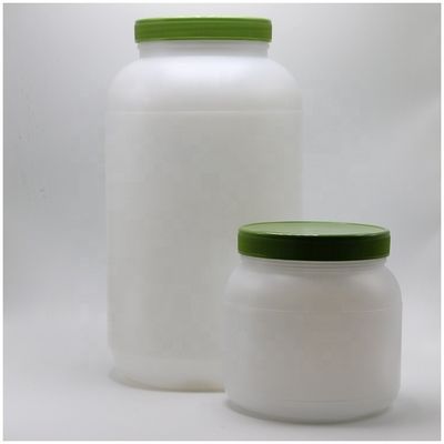 Pan 1L / 4L Polvo de proteína HDPE de boca ancha Almacenamiento de alimentos con tapa de tornillo y forro de inducción de calor de aluminio