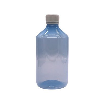 500 ml/16.9 oz Botella de jarabe de plástico PET Contenedor de medicamento de suplemento líquido con tapas