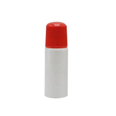 Material del cuerpo PE Botella de bola de rodillo recargable de 70cc para aceites esenciales y cosméticos