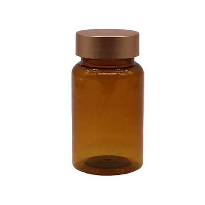 Botella de PET de medicina industrial con tapa de seguridad a prueba de niños y capacidad de 100cc
