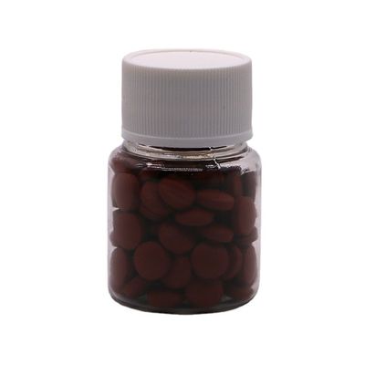 Embalaje medicinal 35ml PET Botella de píldora de plástico pequeño con tapas de color personalizables