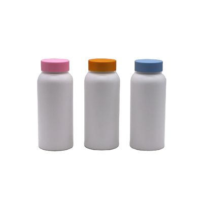 Botella de plástico PET estéril congelada de 250 g de capacidad para el almacenamiento de suplementos ecológicos