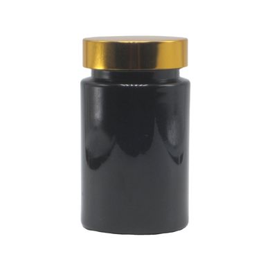 Material base PET 120 ml Botella de plástico negro para el suplemento de la medicina de la píldora cápsula
