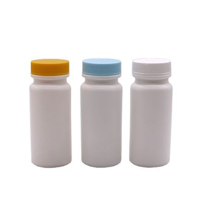 Material del cuello HDPE 120ml Botella de plástico blanco para píldora Cápsula de vitamina 120CC vacía