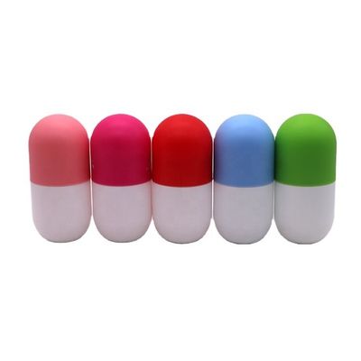 Botella de plástico en forma de cápsula de 120 ml/130 ml/180 ml HDPE para suplemento nutricional dietético