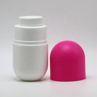 Botella de plástico en forma de cápsula de 120 ml/130 ml/180 ml HDPE para suplemento nutricional dietético