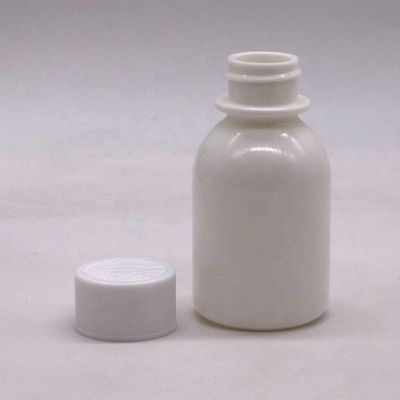 Contenedores de medicamentos líquidos de tipo HDPE de tipo 60 ml/2 oz de color blanco opaco sellados contra el ultravioleta