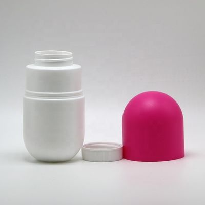 Botella de plástico en forma de cápsula de 120 ml/130 ml/180 ml HDPE para suplemento nutricional dietético