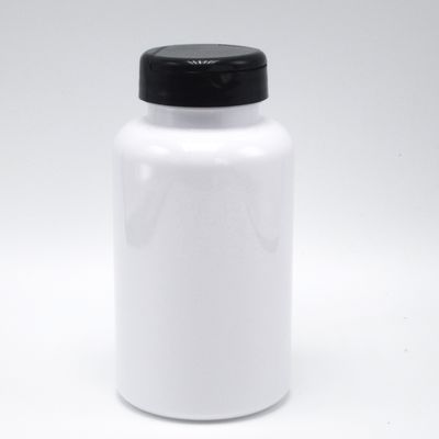 Botella de plástico blanca para el contenedor de medicamentos