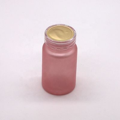 Botella de píldoras de plástico congelado de PET de grado farmacéutico de 100cc con tapa de tornillo a prueba de niños