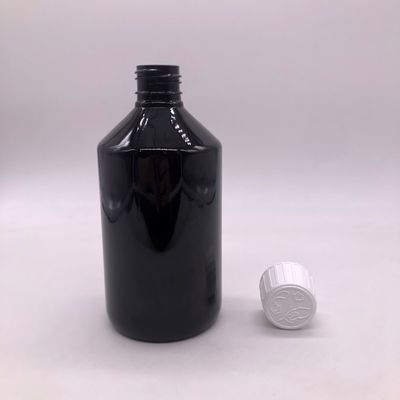 Material de collar PET Medicina líquida Contenedor de suplemento vitamínico con tapa a prueba de niños