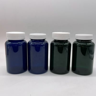 Etiquetas de color personalizadas pegatinas PET plástico 225ml 7.5oz contenedor de medicamentos con tapa