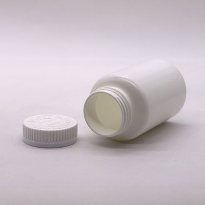 Vial redondo de plástico HDPE de 275 ml con tapa a prueba de niños para la organización de tabletas y cápsulas