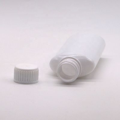 Botella de enjuague bucal de impresión PET personalizada de 200 ml con tapa blanca y tapa impresa