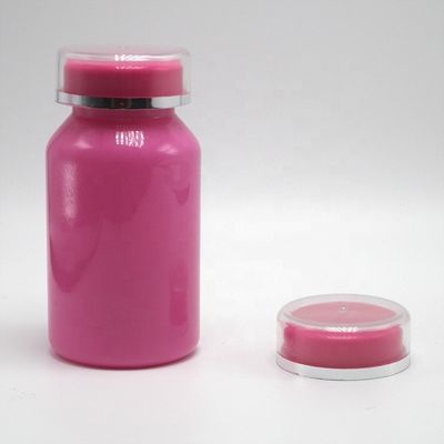 Logotipo personalizado Botella de plástico PET de 150 ml para embalaje de superficie industrial y pastillas