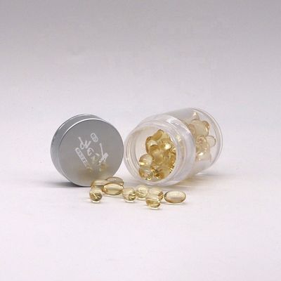 Farmacia Tabletas de medicinas Contenedor de 30 ml Botella de plástico PS de doble capa con tapas de aluminio
