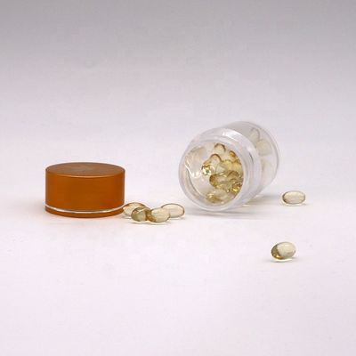 Farmacia Tabletas de medicinas Contenedor de 30 ml Botella de plástico PS de doble capa con tapas de aluminio