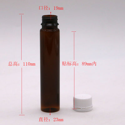 Tapón a prueba de alteraciones 1 oz/30 ml PET Verde Marrón Oral Botella de plástico líquido para envases médicos