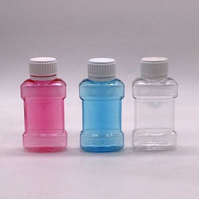 Impresión a color personalizada Botella de plástico PET de 75 mL para lavado bucal