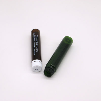 Tapón a prueba de alteraciones 1 oz/30 ml PET Verde Marrón Oral Botella de plástico líquido para envases médicos
