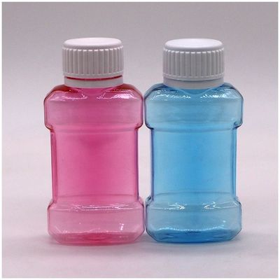 Impresión a color personalizada Botella de plástico PET de 75 mL para lavado bucal