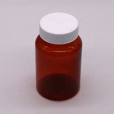 Botella de PET de 200 ml para recipiente de medicamentos para suplementos de forma cilíndrica transparente