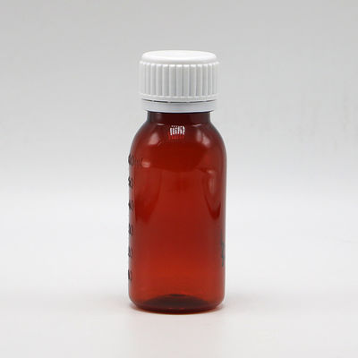 Tapón a prueba de manipulación PET 2OZ botella de jarabe para tos de 60 ml para aceite lubricante contenedor de almacenamiento