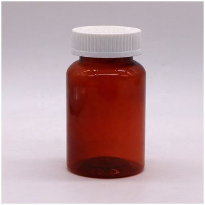 Botella de PET de 200 ml para recipiente de medicamentos para suplementos de forma cilíndrica transparente
