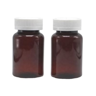 Conservar de forma segura los suplementos con 120 ml de 4 onzas de píldoras de ámbar translúcidas en recipientes y tapa