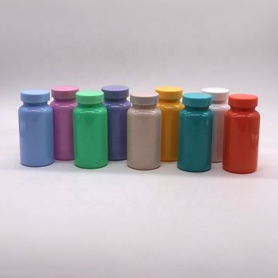Botella de PET personalizada de 150 ml/5 oz para tabletas/cápsulas/polvo/píldoras y tapa de relieve