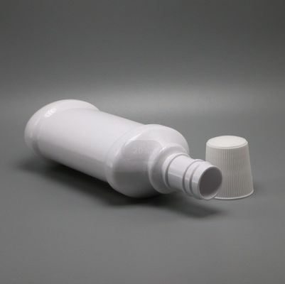 Botella de enjuague bucal de plástico PET de cuello largo 250 ml para envases de enjuague bucal blanco vacío