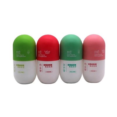 Botellas de plástico mate vacías de 180 ml para cápsulas de polvo sólido