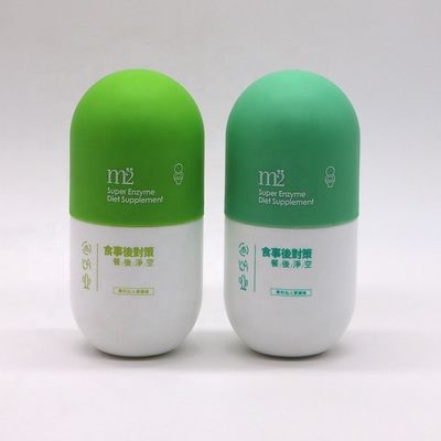 Botellas de plástico mate vacías de 180 ml para cápsulas de polvo sólido