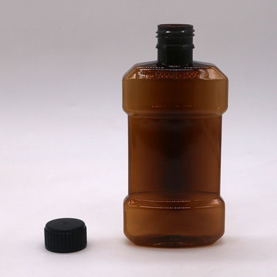 Color personalizable 250 ml de enjuague bucal líquido de PET Tipo de sellado de botellas de plástico