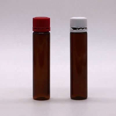 Botella de líquido oral de plástico PET 20ML/20CC con tapa a prueba de alteraciones para productos de atención médica