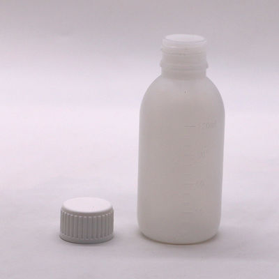 CAP de tornillo 120mL / 4oz botella de jarabe de PE para el embalaje de líquido de medicina de color personalizado