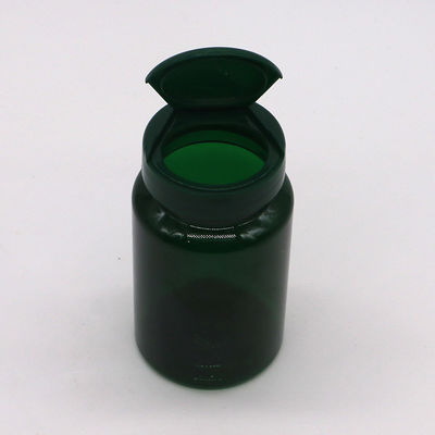 Botellas PET de 150 ml de boca ancha Botellas de plástico vacías de 5 oz envases de cápsulas con tapa de vuelta