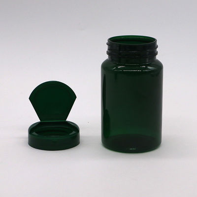 Botellas PET de 150 ml de boca ancha Botellas de plástico vacías de 5 oz envases de cápsulas con tapa de vuelta
