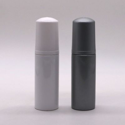 Embalaje de plástico Botella de viaje mini Botella de espuma de mousse PET de 50 ml con logotipo personalizado