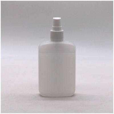 Botella cosmética cuadrada plana de 120 ml de HDPE con color personalizado y tapa espiral