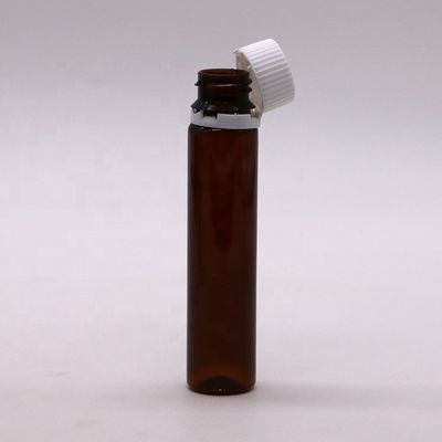 Botella de líquido oral de plástico PET 20ML/20CC con tapa a prueba de alteraciones para productos de atención médica