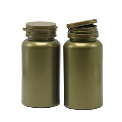 Botellas de plástico sólido en polvo vacío 150 ml Botellas químicas de medicina con tapa de anillo de tira