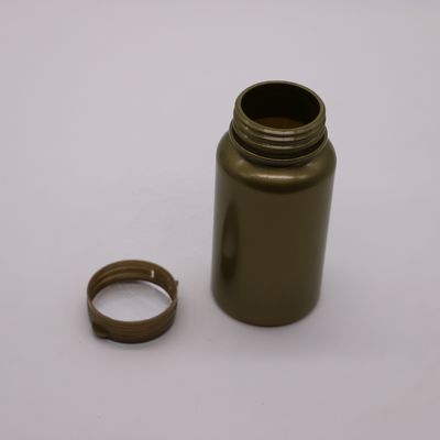 Botellas de plástico sólido en polvo vacío 150 ml Botellas químicas de medicina con tapa de anillo de tira