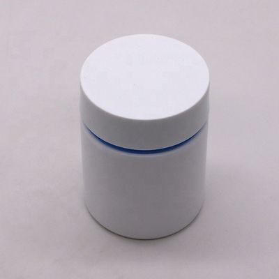 Botella de medicamento de plástico HDPE de 100 ml Jarrón redondo recto para cápsulas