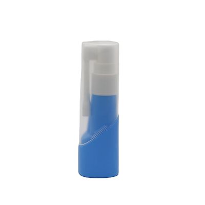 Botella de pulverización oral de plástico para nariz larga de 30 ml de HDPE Botella recargable de plástico de larga duración