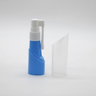 Botella de pulverización oral de plástico para nariz larga de 30 ml de HDPE Botella recargable de plástico de larga duración